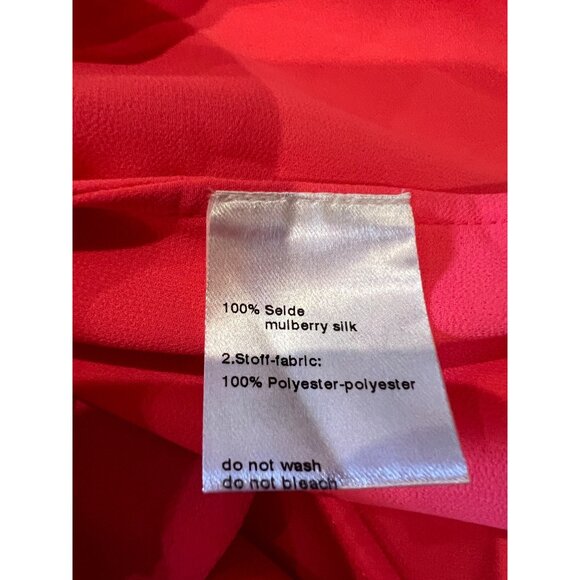 AKRIS pink silk knee length dress size US 4 - Picture 11 of 12